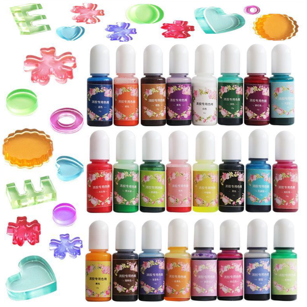 Resin Pigment Set - 26 Colors 10ml Epoxy Resin Pigment