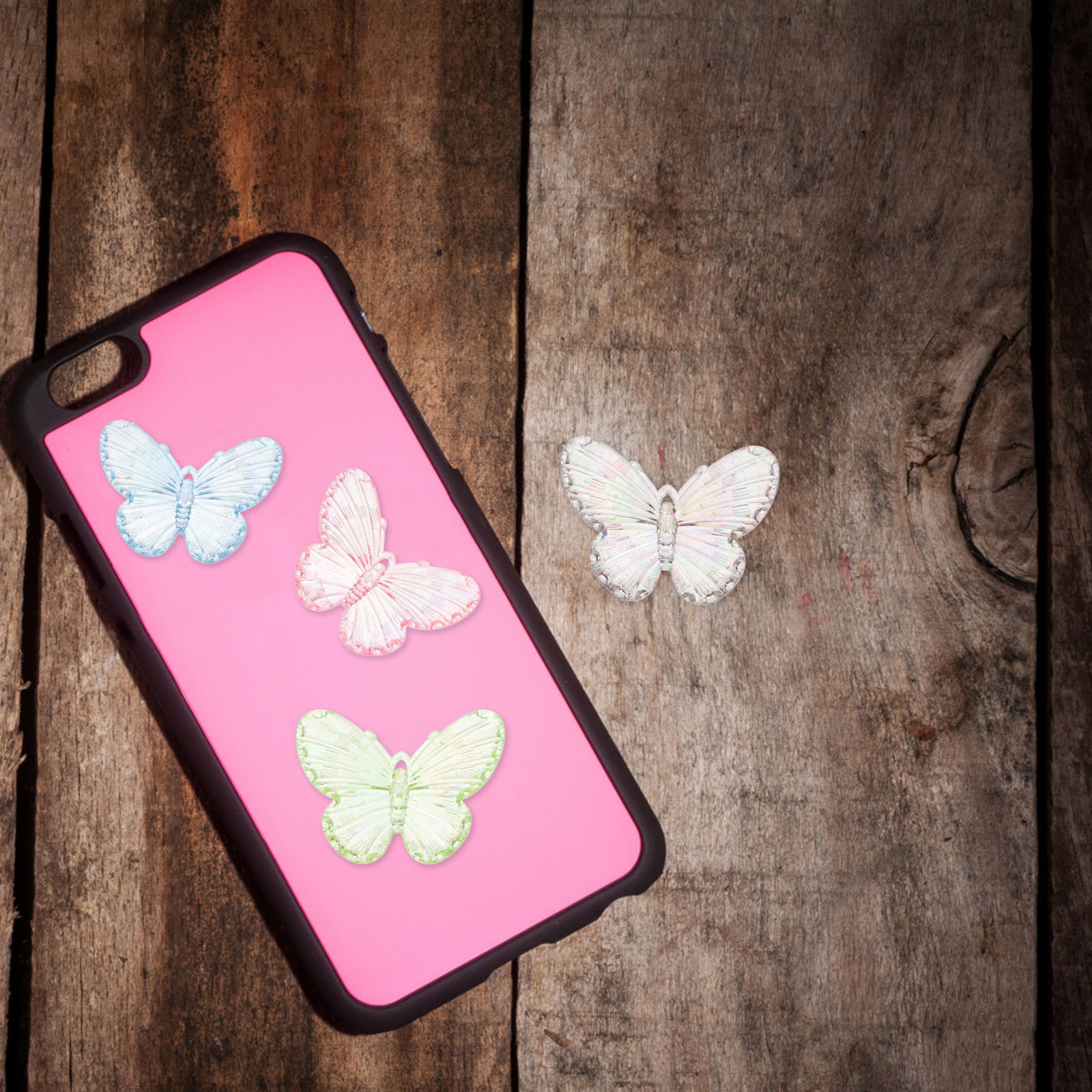 Resin Craft Supplies - 40Pcs Electroplated Butterfly Charms Resin DIY