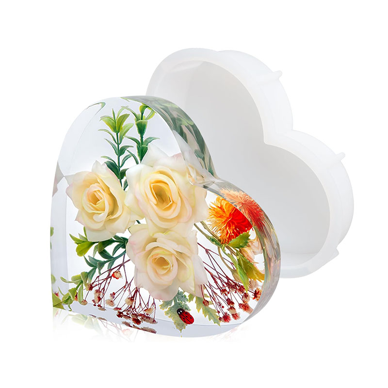 Flower Preservation Resin - Large Heart Epoxy Resin Mold For