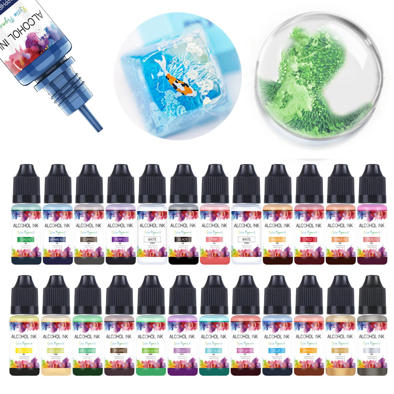 Resin Dye Alcohol - 10ml Art Ink Alcohol Resin Pigment