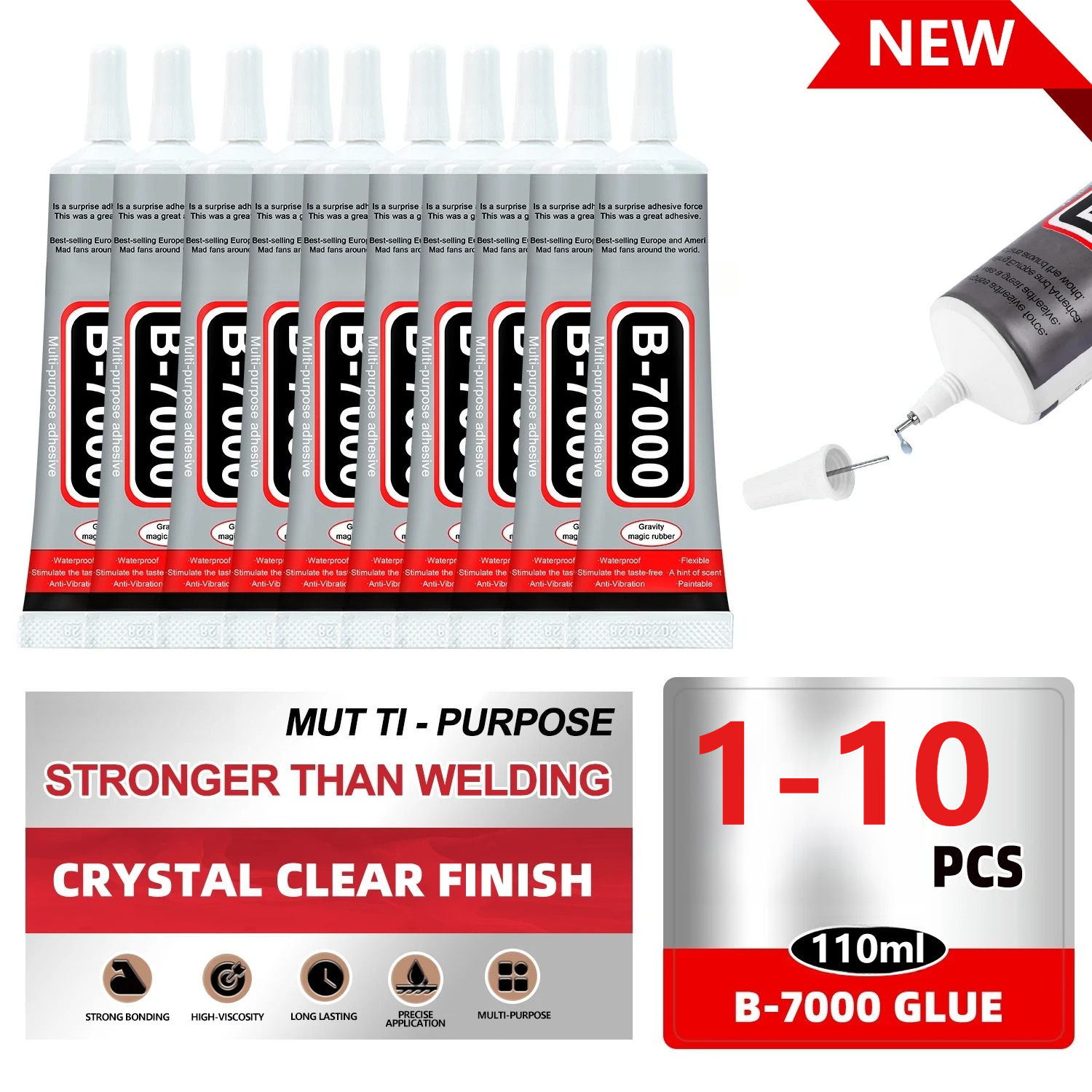 Crafting Resin - Super Glue B-7000 Loolifl 1-10Pcs Safety