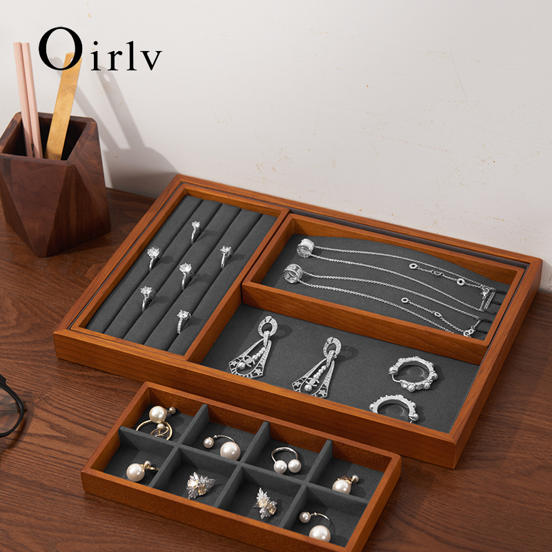 Wood Ring Blank - Oirlv Wooden Jewelry Organizer Stand Ring