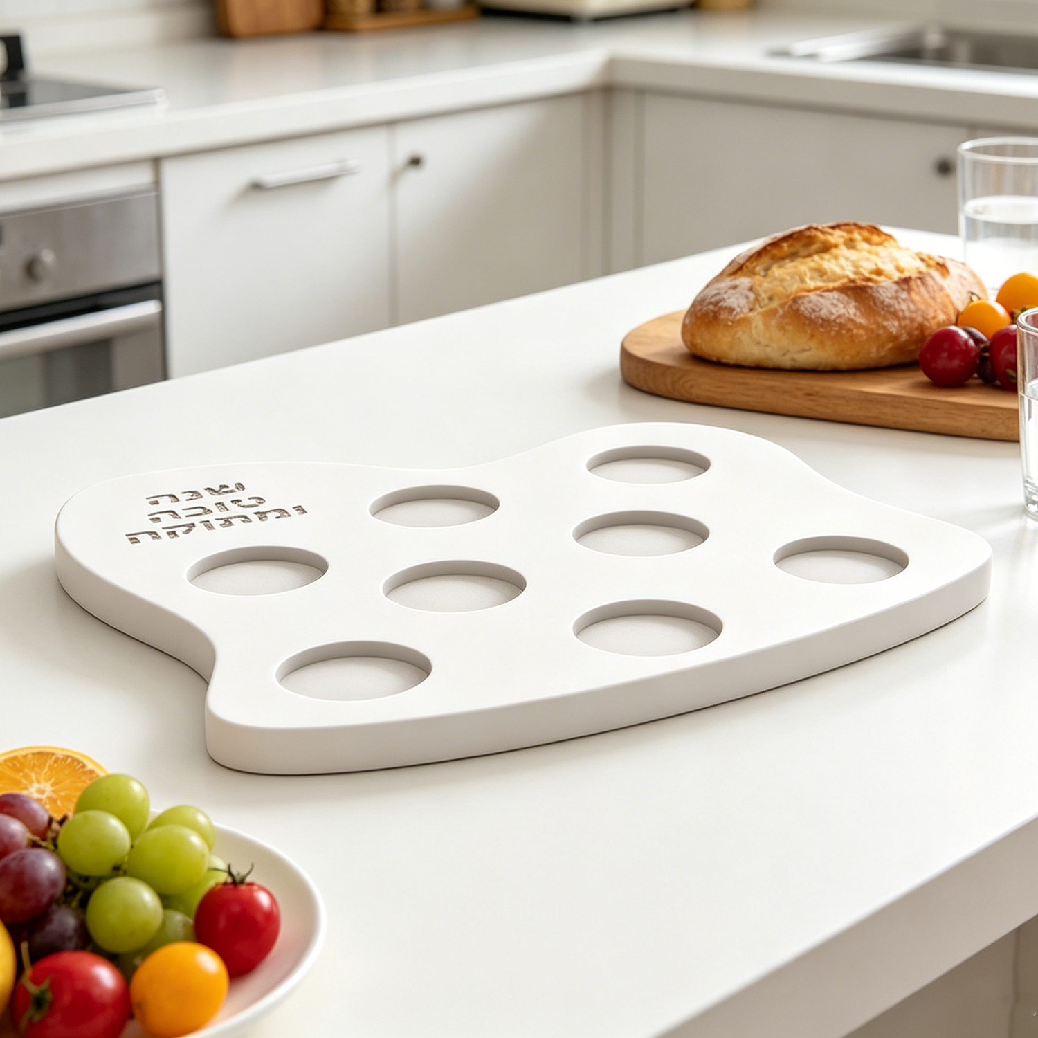 Serving Tray Mold - Silicone Mold For Jewish Rosh Hashanah