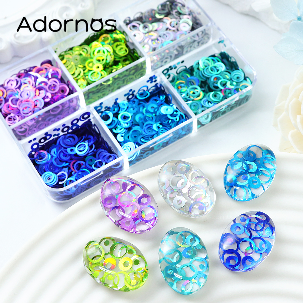 Resin Pigment Set - Holographic Bubble Glitter For Epoxy Resin