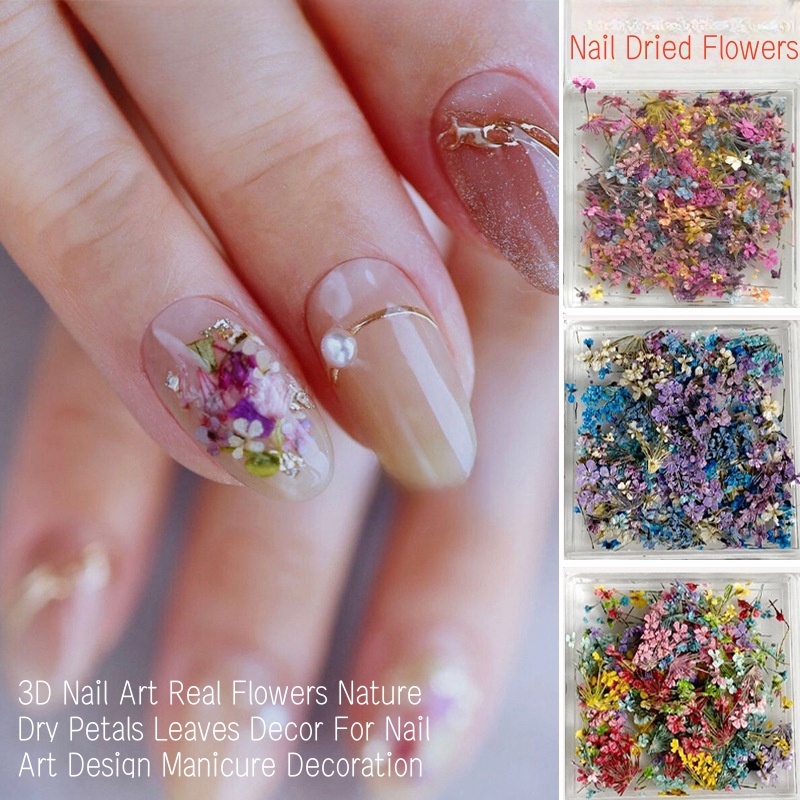 Dried Flower Bulk - Mixed Small Dried Flowers Nail Art
