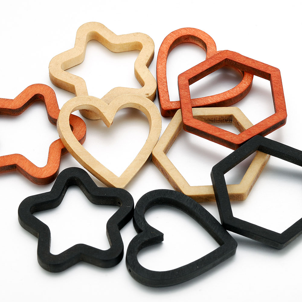 10pcs Wood Heart Square Silico - огляд і ціна Crafting Resin