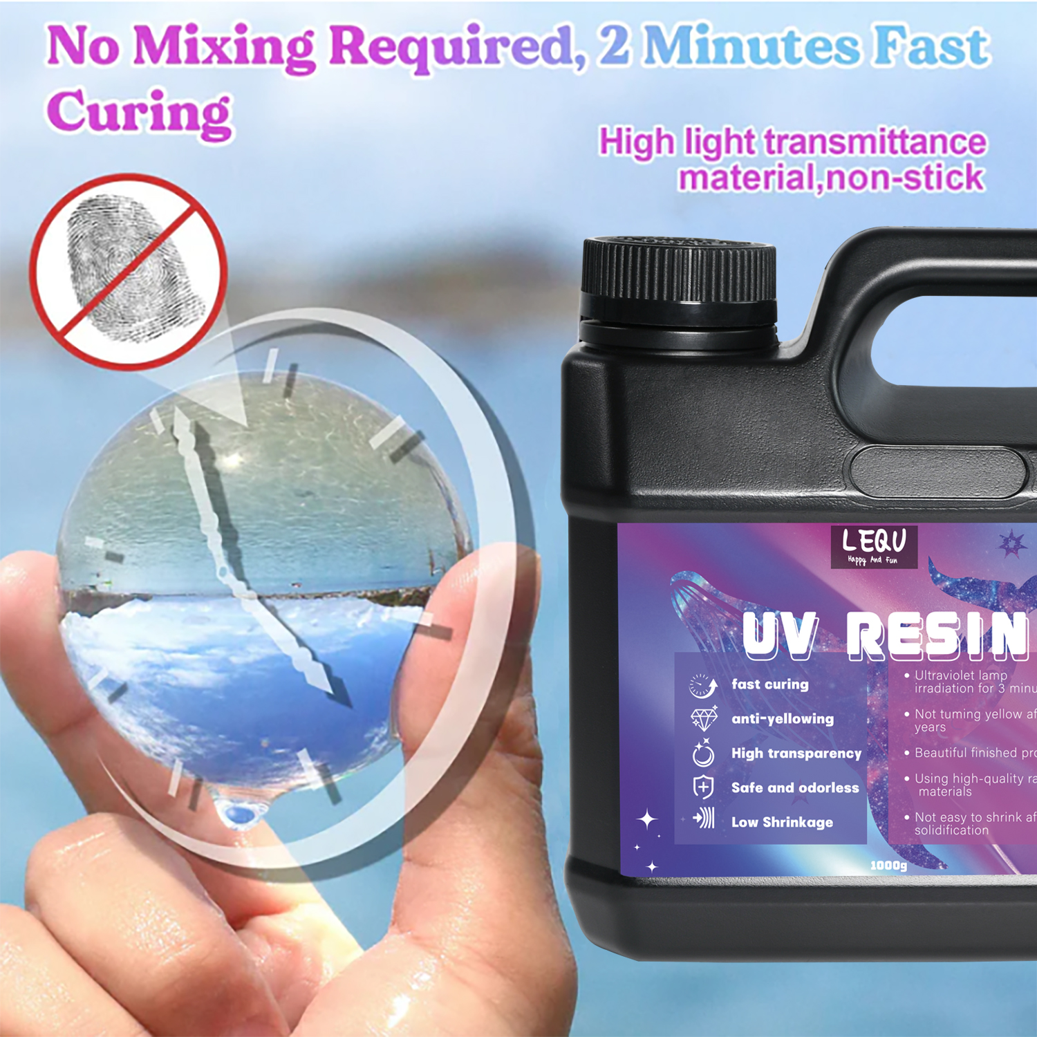 Bulk UV Resin Crystal Clear La - огляд і ціна Resin Jewelry Kit