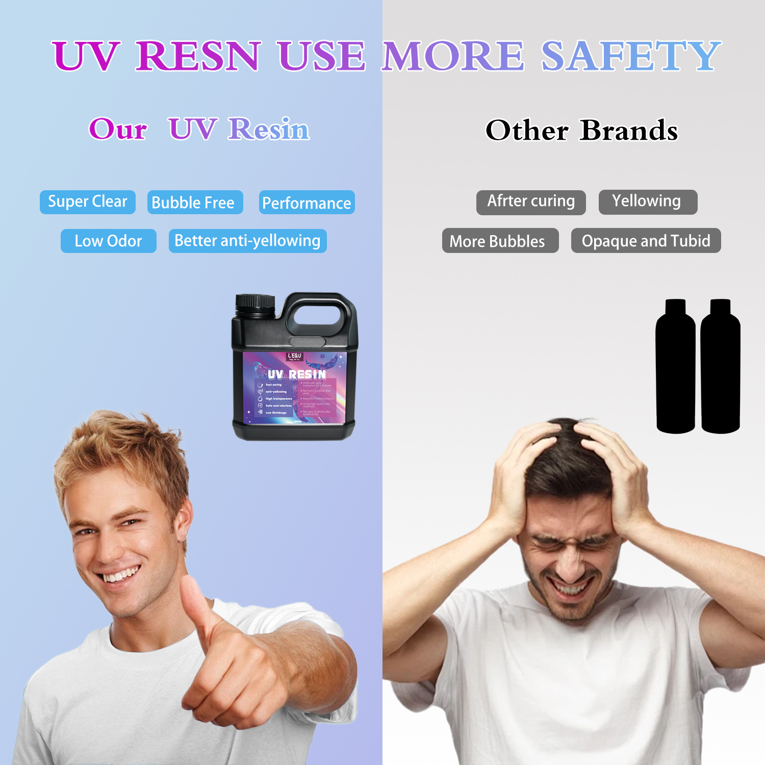 Bulk UV Resin Crystal Clear La - огляд і ціна Resin Jewelry Kit