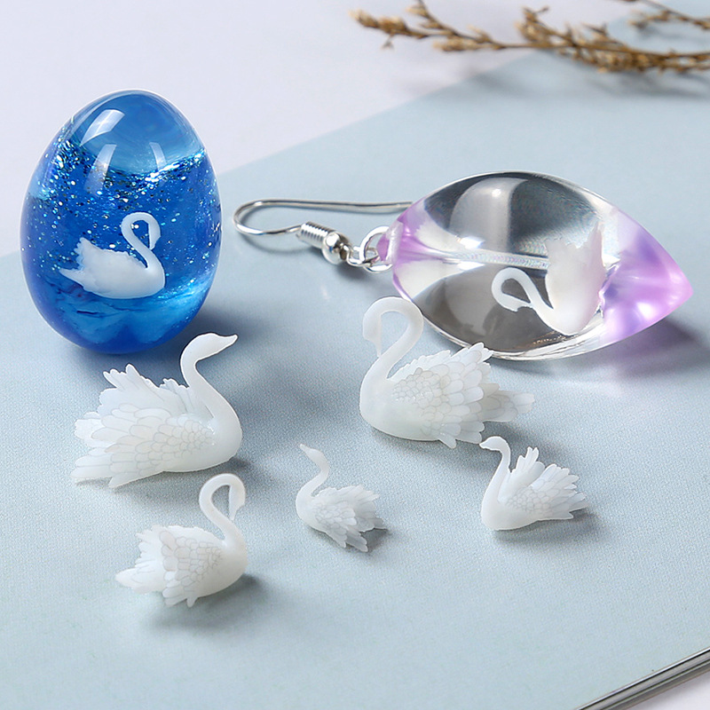 4pcs/lot 3D Micro Swan Landsca - огляд і ціна Resin Ocean Wave Mold