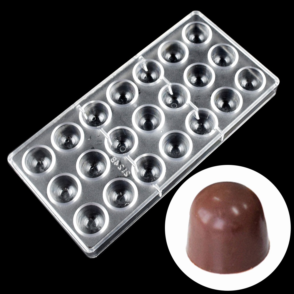 21 Cavity Dome Chocolate Mold  - огляд і ціна Dome Mold Clear