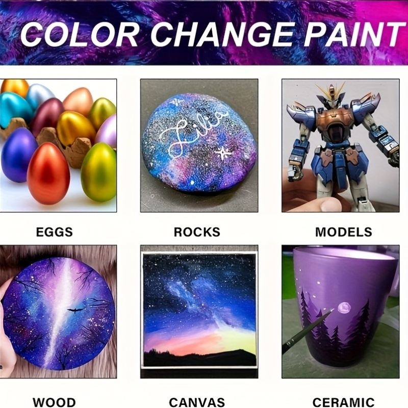 Acrylic Paint Set 6 Colors 50m - огляд і ціна Resin Pigment Set