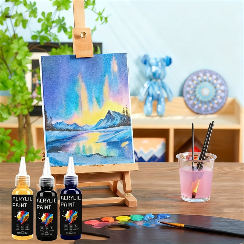 Acrylic Paint Set 6 Colors 50m - огляд і ціна Resin Pigment Set