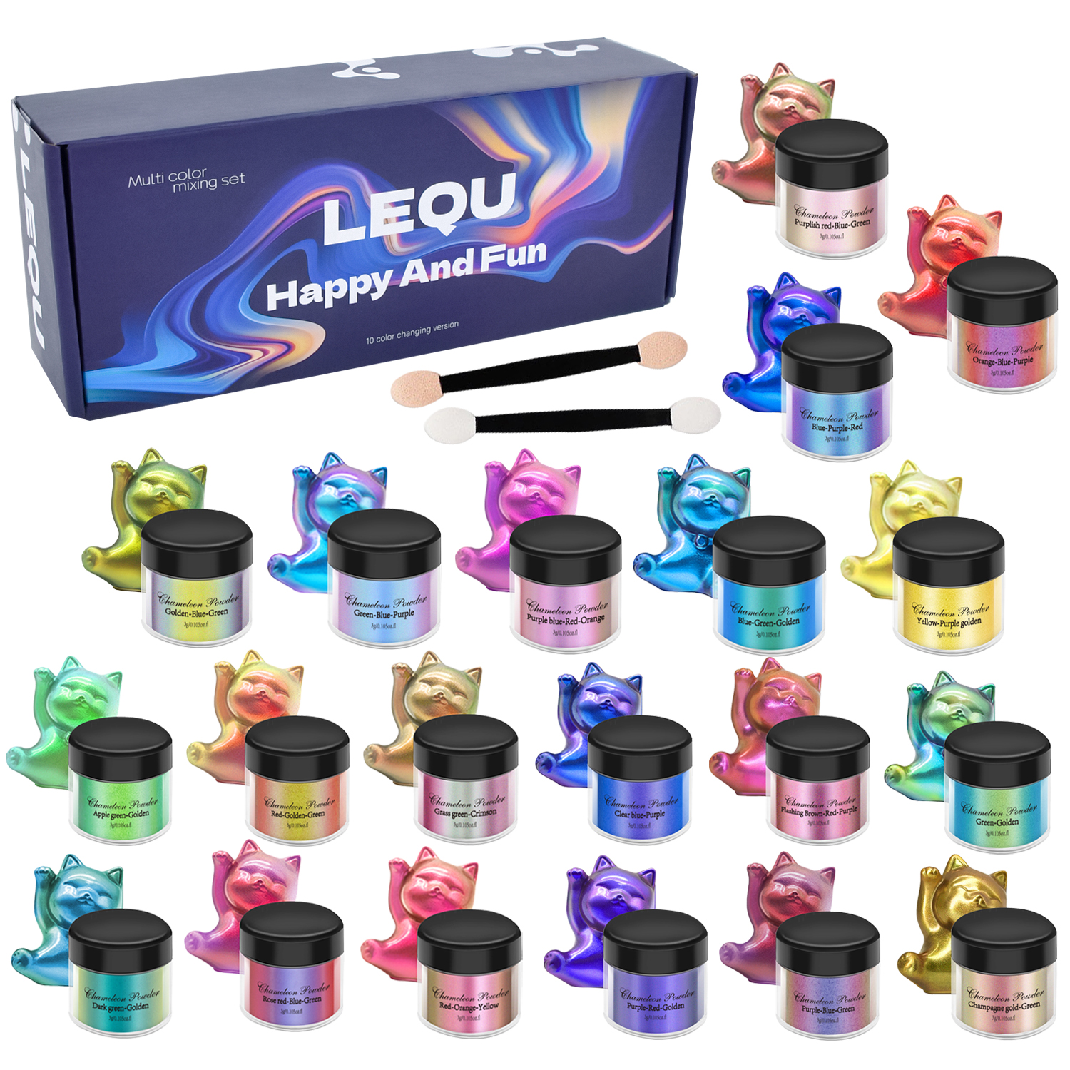 1 Set Chameleon Powder Nail Ch - огляд і ціна Resin Glitter Pack