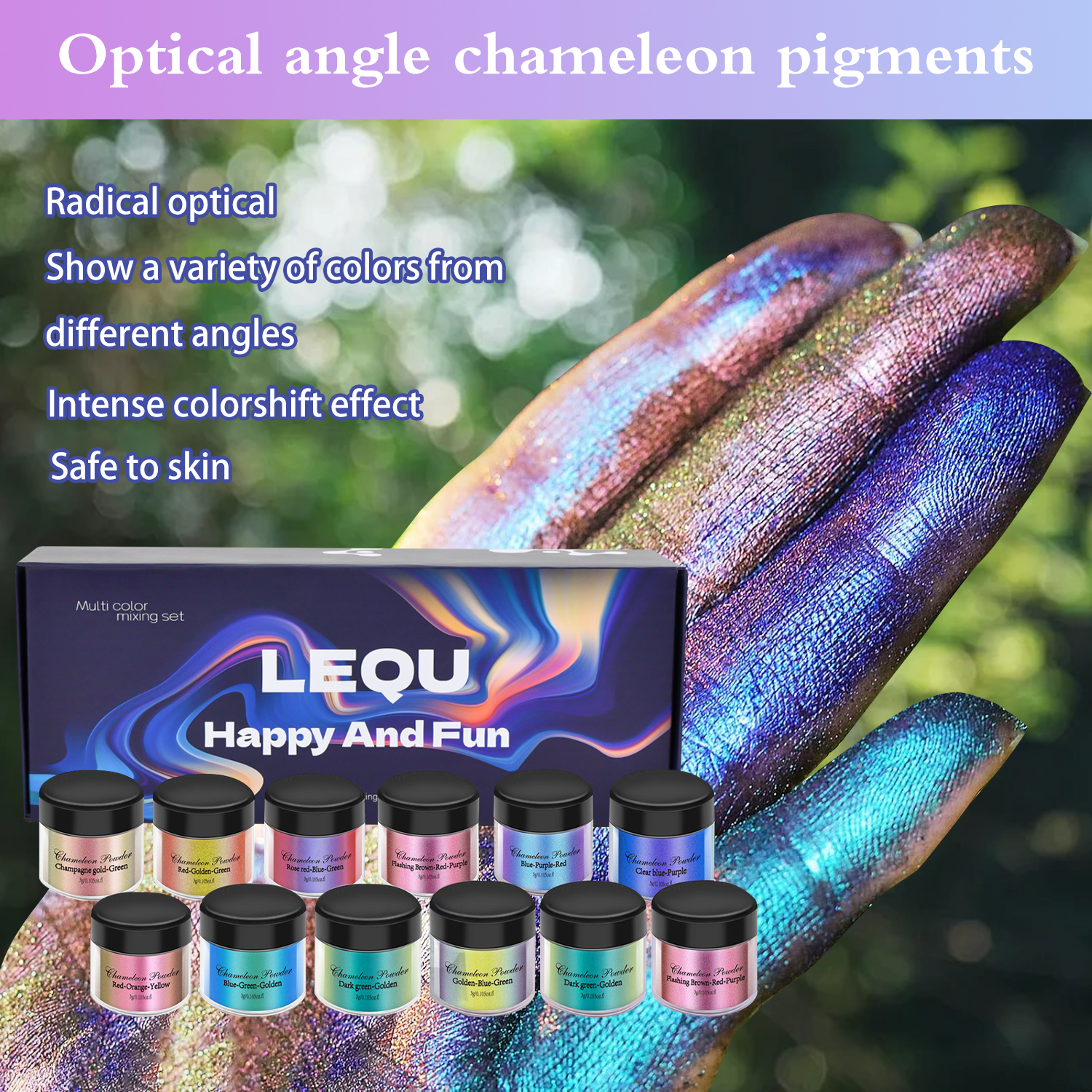 1 Set Chameleon Powder Nail Ch - огляд і ціна Resin Glitter Pack