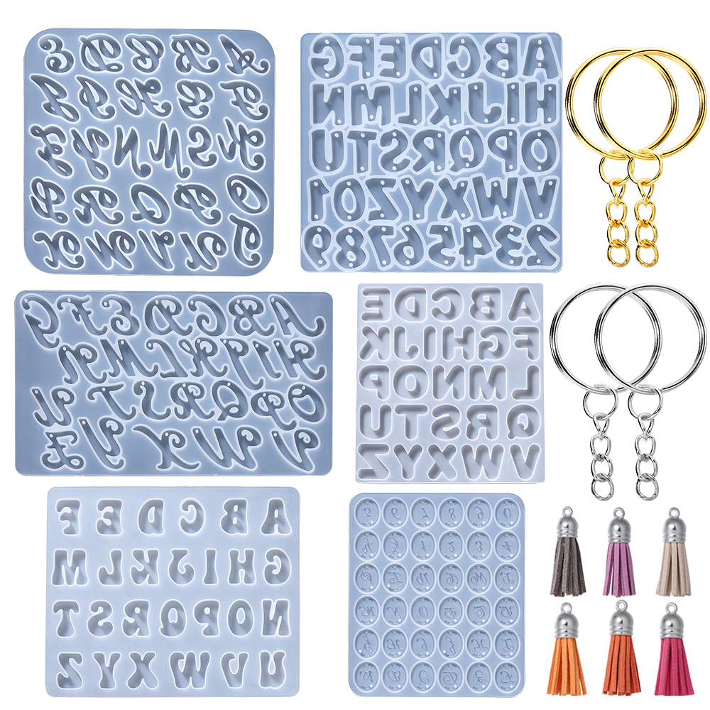 Alphabet Epoxy Resin Silicone  - огляд і ціна Gold Foil Flakes