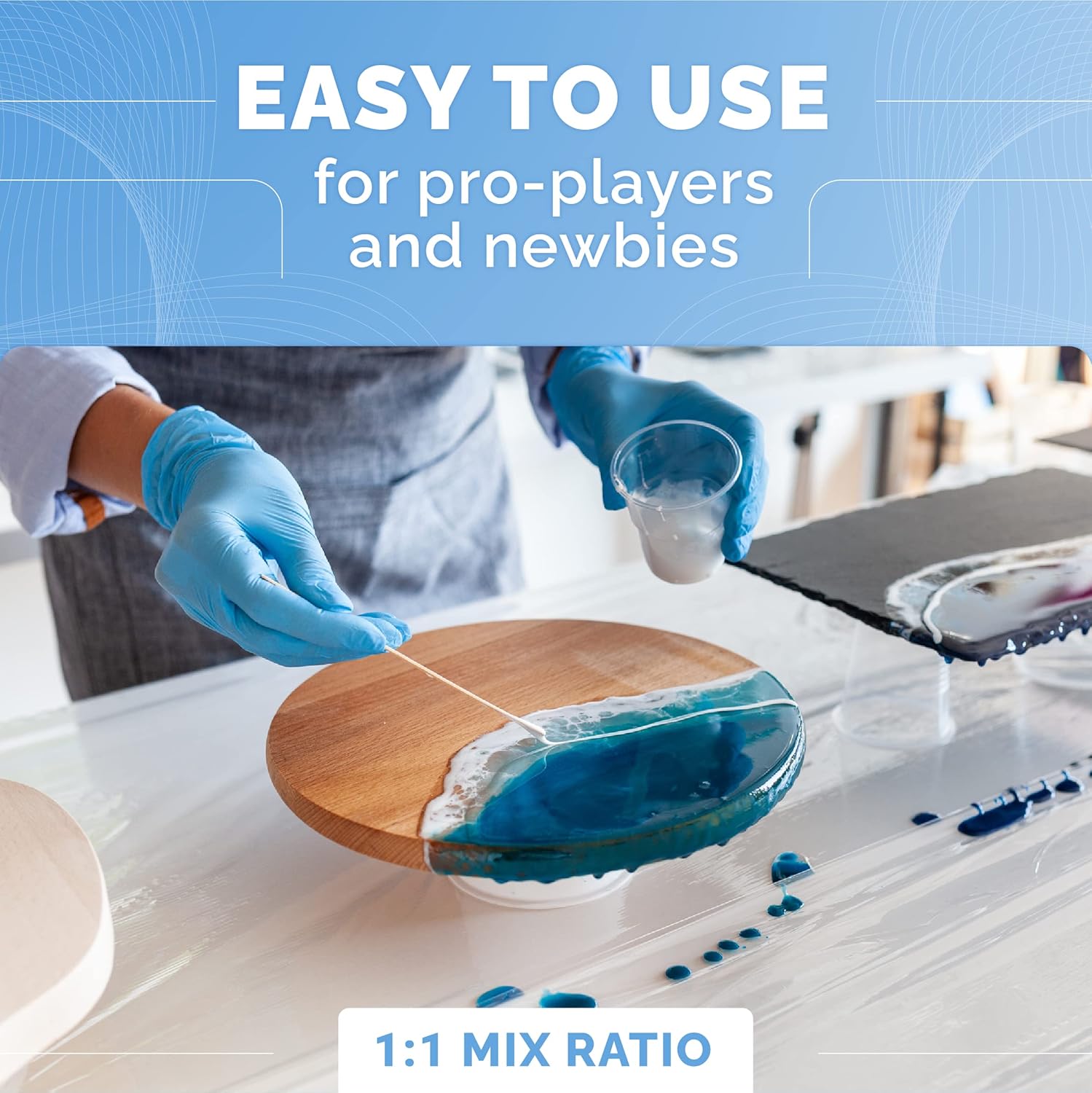 32OZ Clear Epoxy Resin Kit, No - огляд і ціна Resin Jewelry Kit
