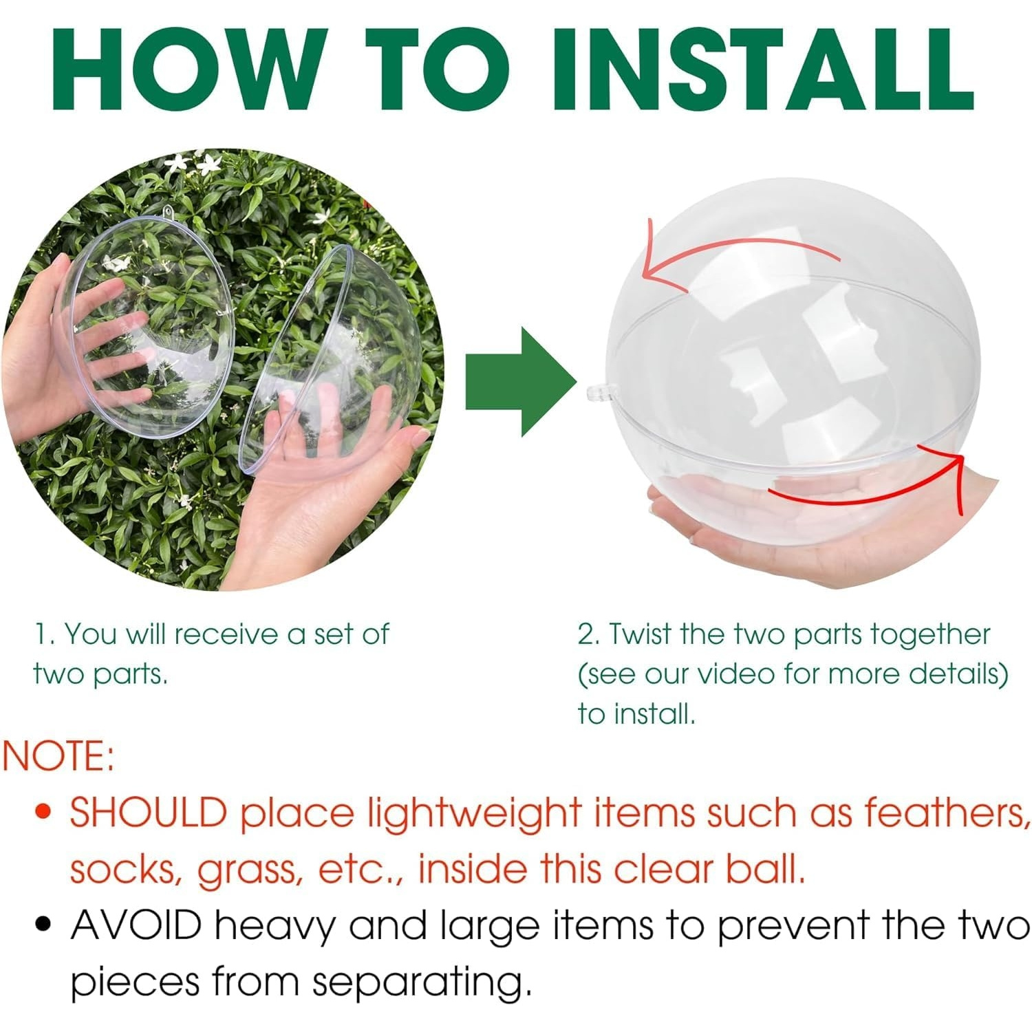 Fillable Clear Ornament Ball,  - огляд і ціна Dome Mold Clear