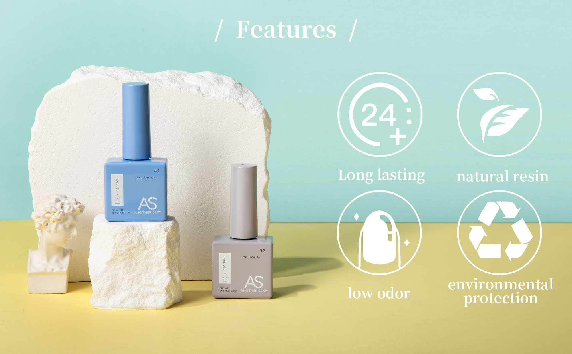 AS 15ml Gel Nail Polish Not Se - огляд і ціна Resin Glitter Pack