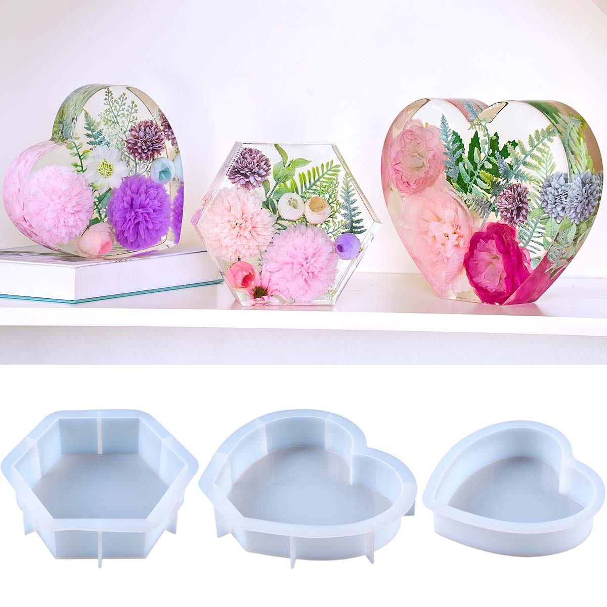 Large Love Silicone Mold DIY H - огляд і ціна Flower Preservation Resin