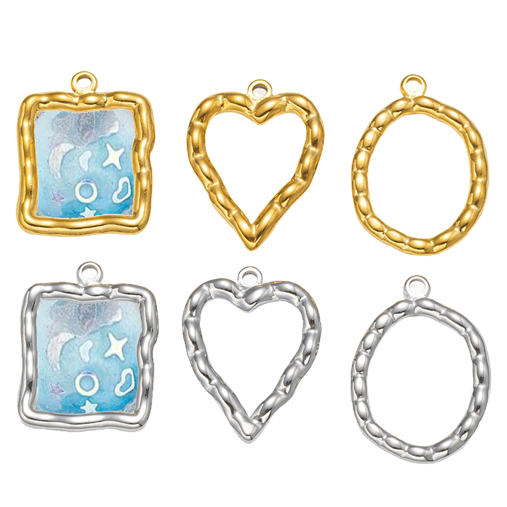 5pcs Stainless Steel Heart Rou - огляд і ціна Resin Craft Supplies