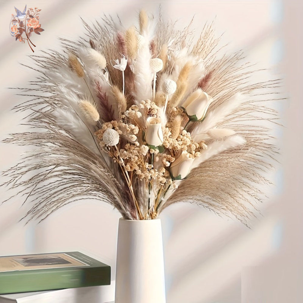 80Pcs Artificial Dried Flowers - огляд і ціна Dried Flower Bulk