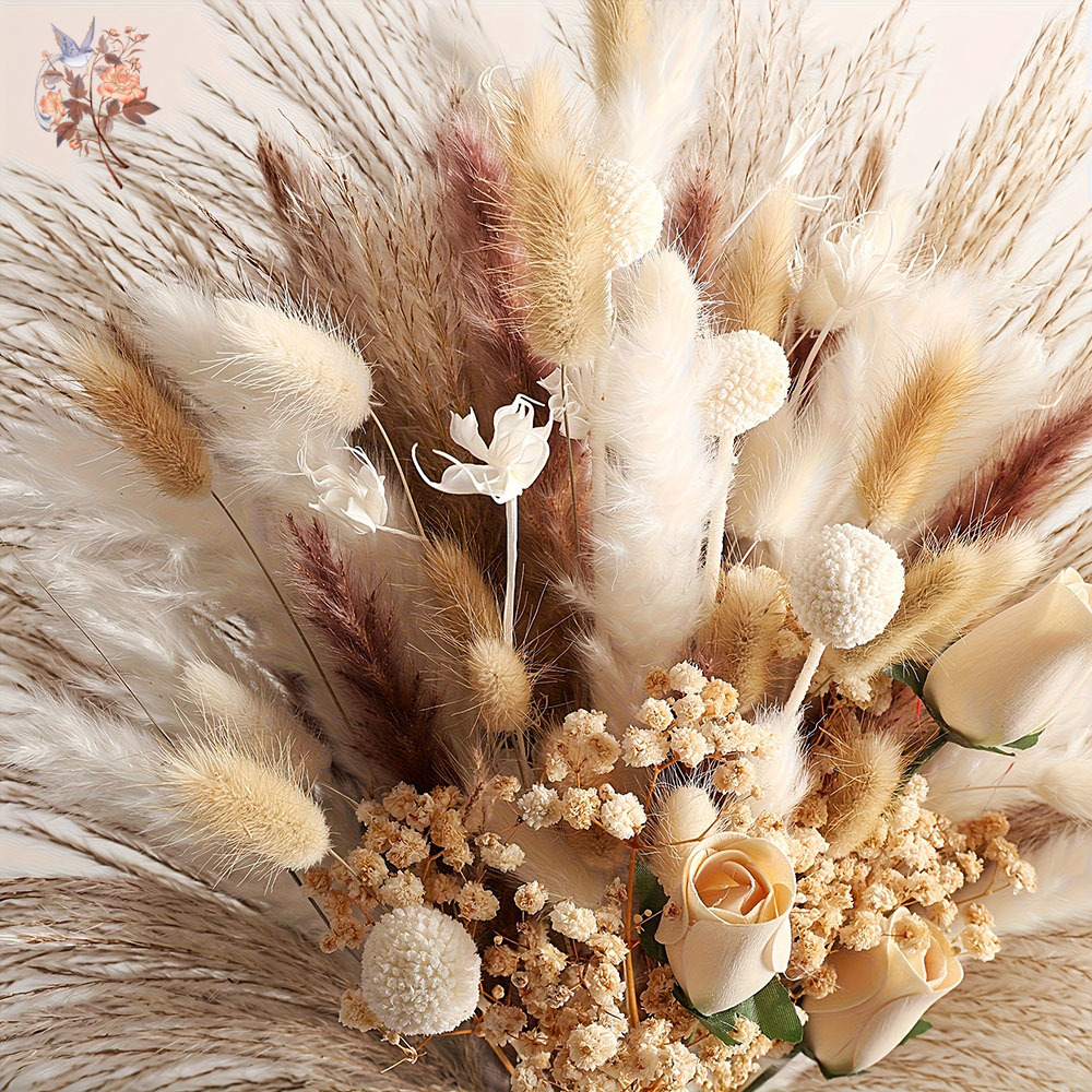 80Pcs Artificial Dried Flowers - огляд і ціна Dried Flower Bulk