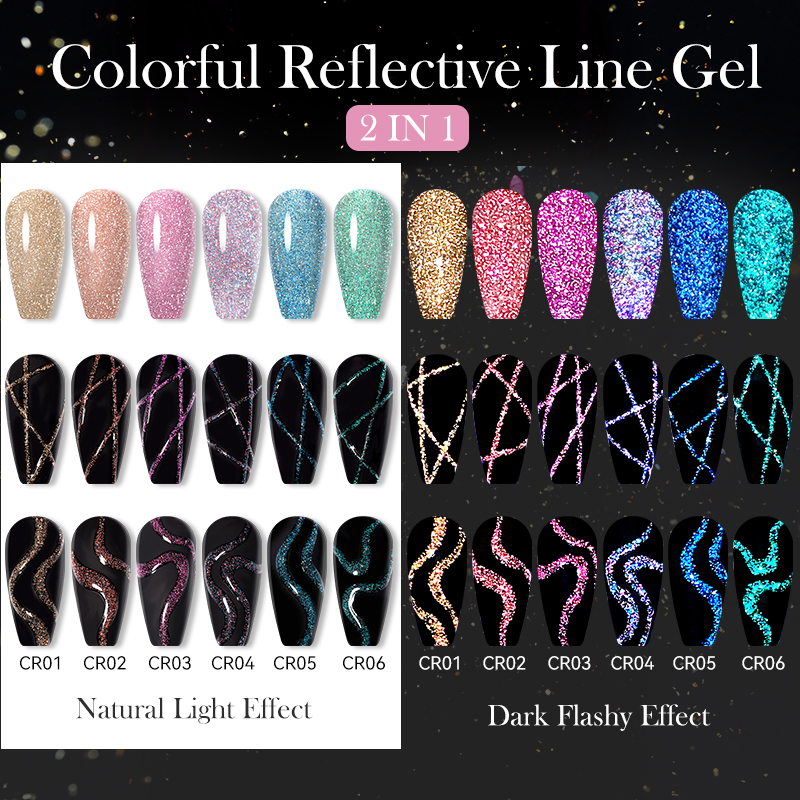 LILYCUTE 6Pcs/Set 5ml Reflecti - огляд і ціна Resin Glitter Pack