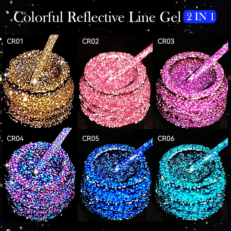LILYCUTE 6Pcs/Set 5ml Reflecti - огляд і ціна Resin Glitter Pack