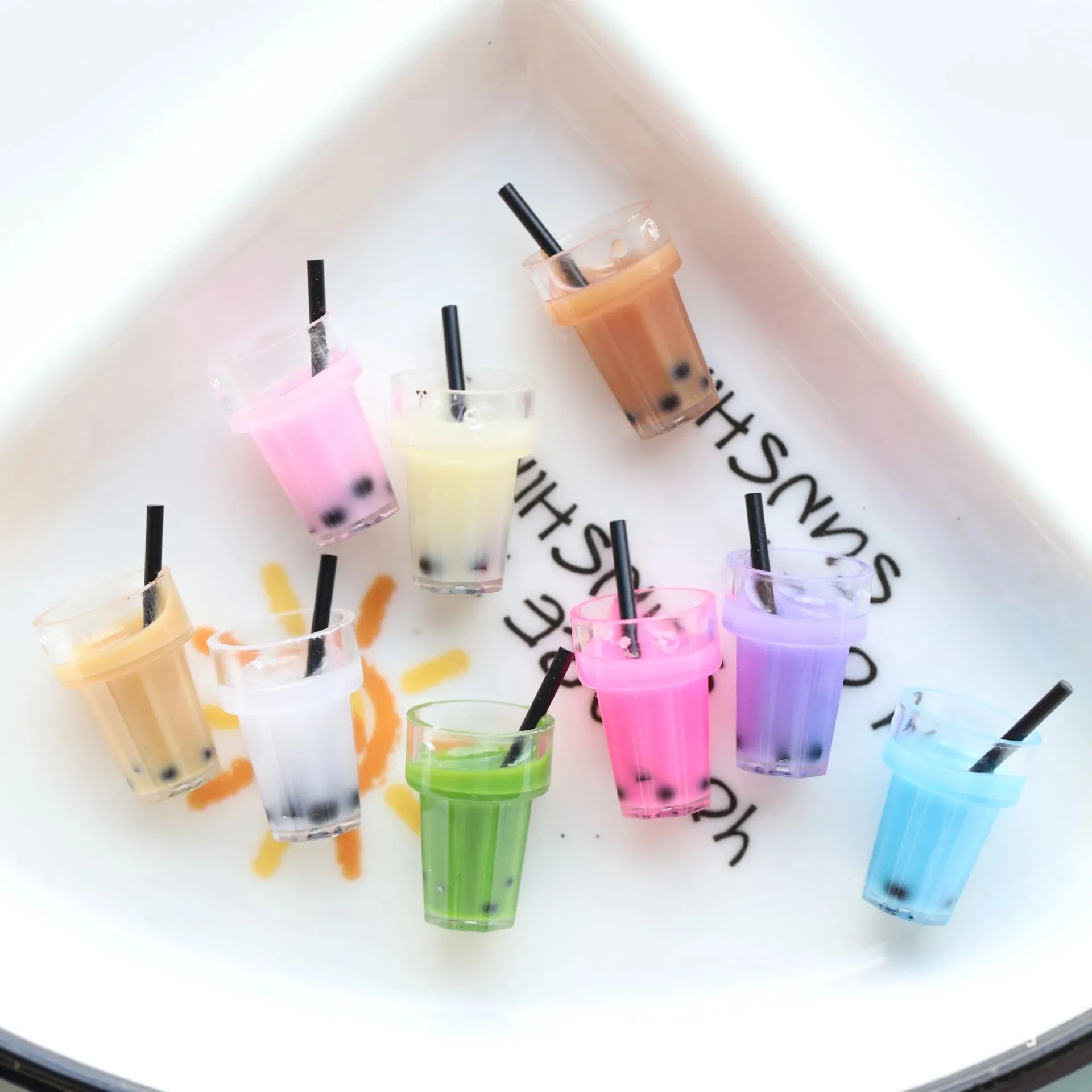 10Pcs Single Hole Bubble Tea C - огляд і ціна Resin Craft Supplies