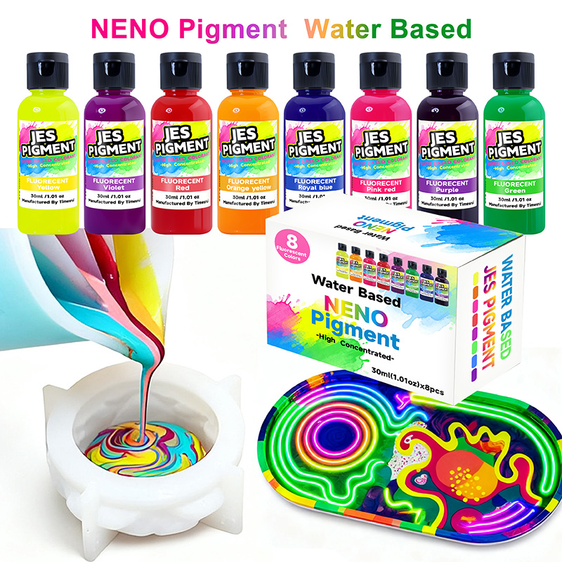 8colors/set fluorescent pigmen - огляд і ціна Resin Pigment Set