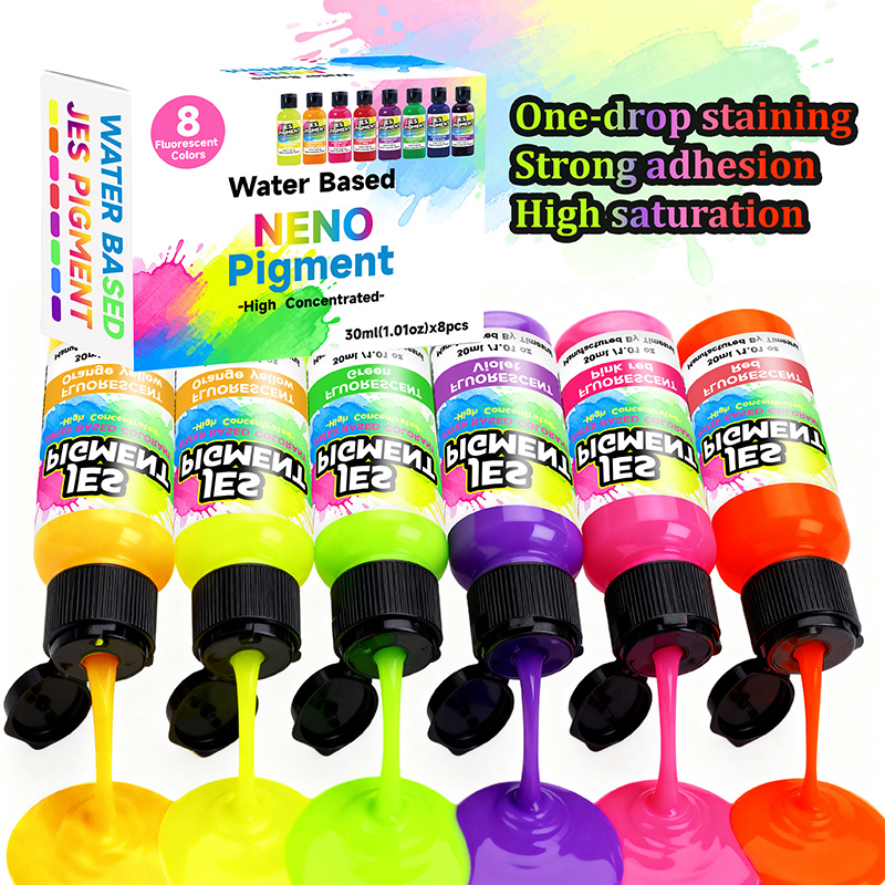 8colors/set fluorescent pigmen - огляд і ціна Resin Pigment Set