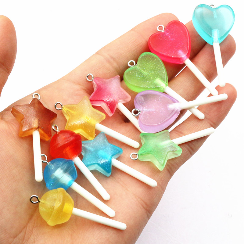 10pcs Mixed Colors Resin Cute  - огляд і ціна Flower Preservation Resin