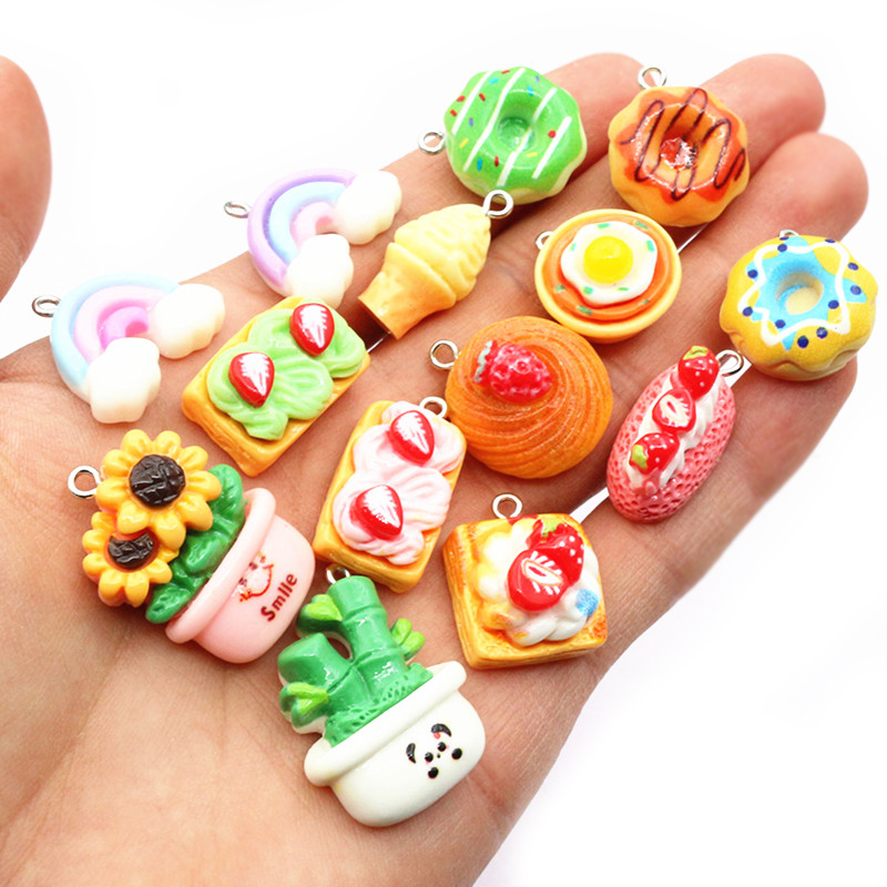 10pcs Mixed Colors Resin Cute  - огляд і ціна Flower Preservation Resin