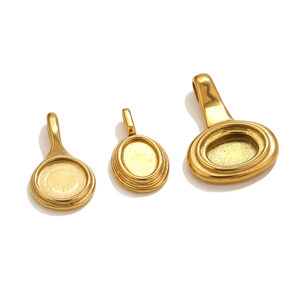 5pcs Stainless Steel Round Ova - огляд і ціна Crafting Resin