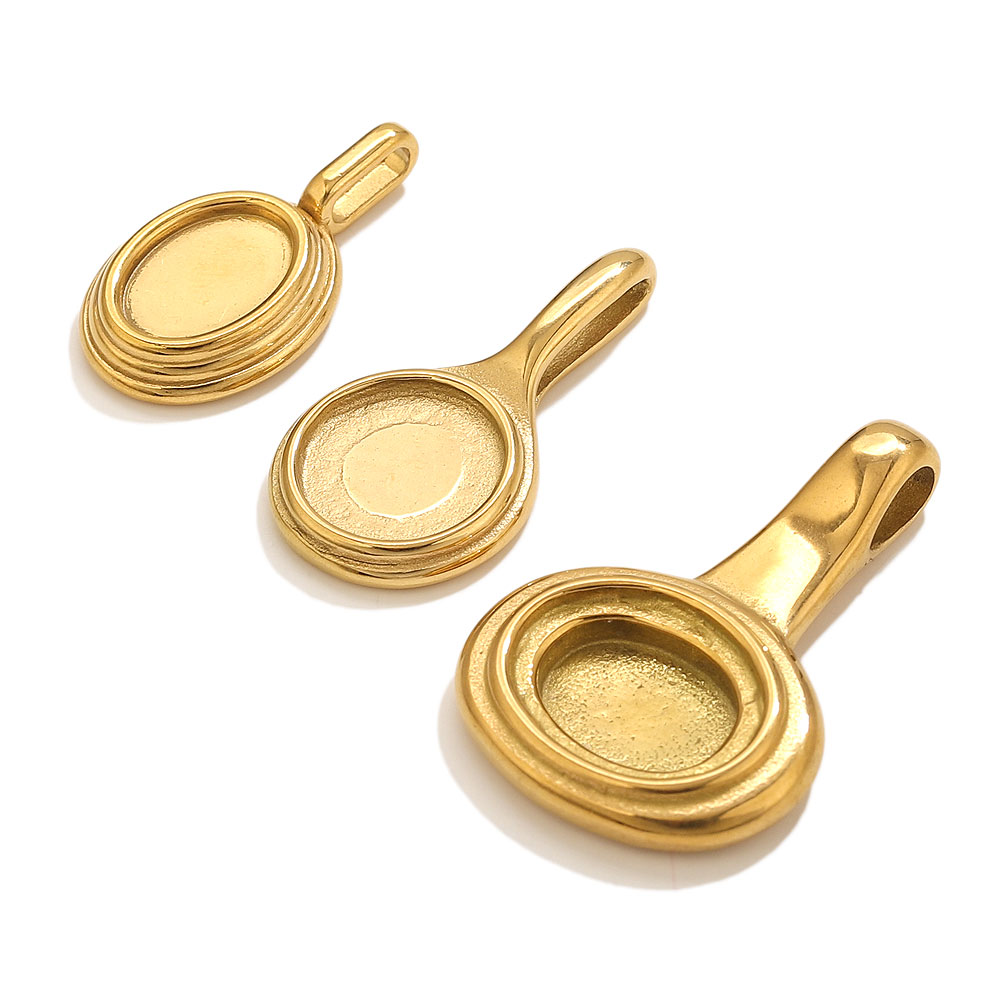 5pcs Stainless Steel Round Ova - огляд і ціна Crafting Resin
