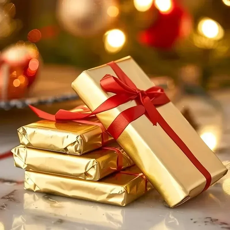 100PCS Large Dubai Chocolate C - огляд і ціна Gold Foil Flakes