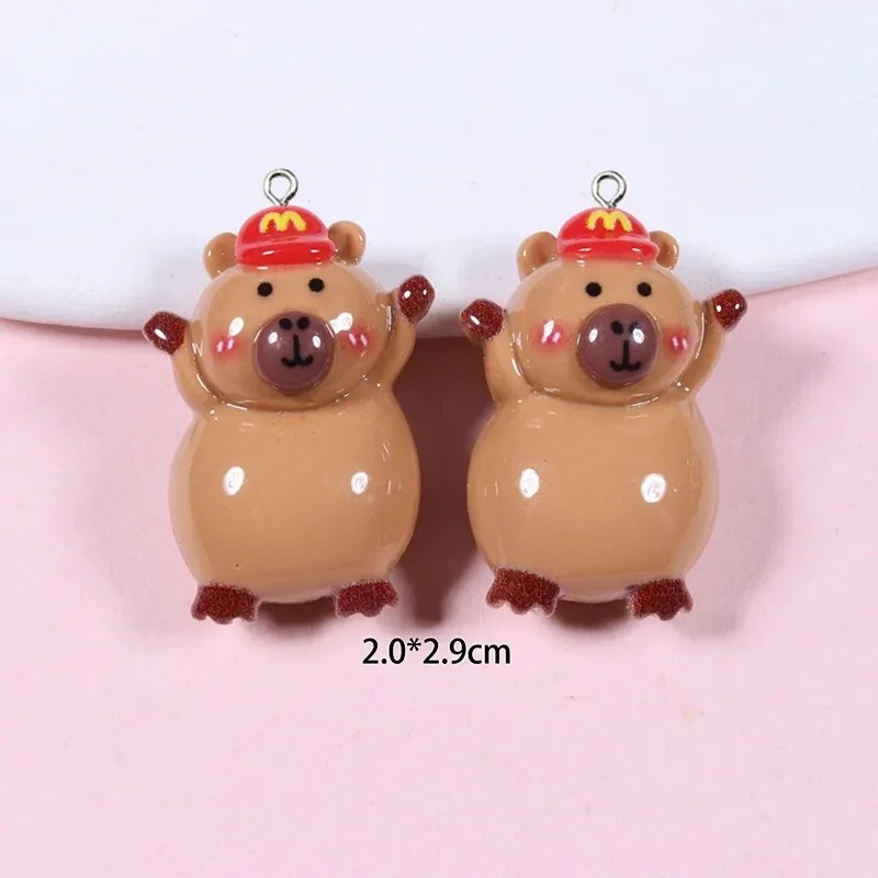 10Pcs Glossy Flatback Capybara - огляд і ціна Resin Craft Supplies