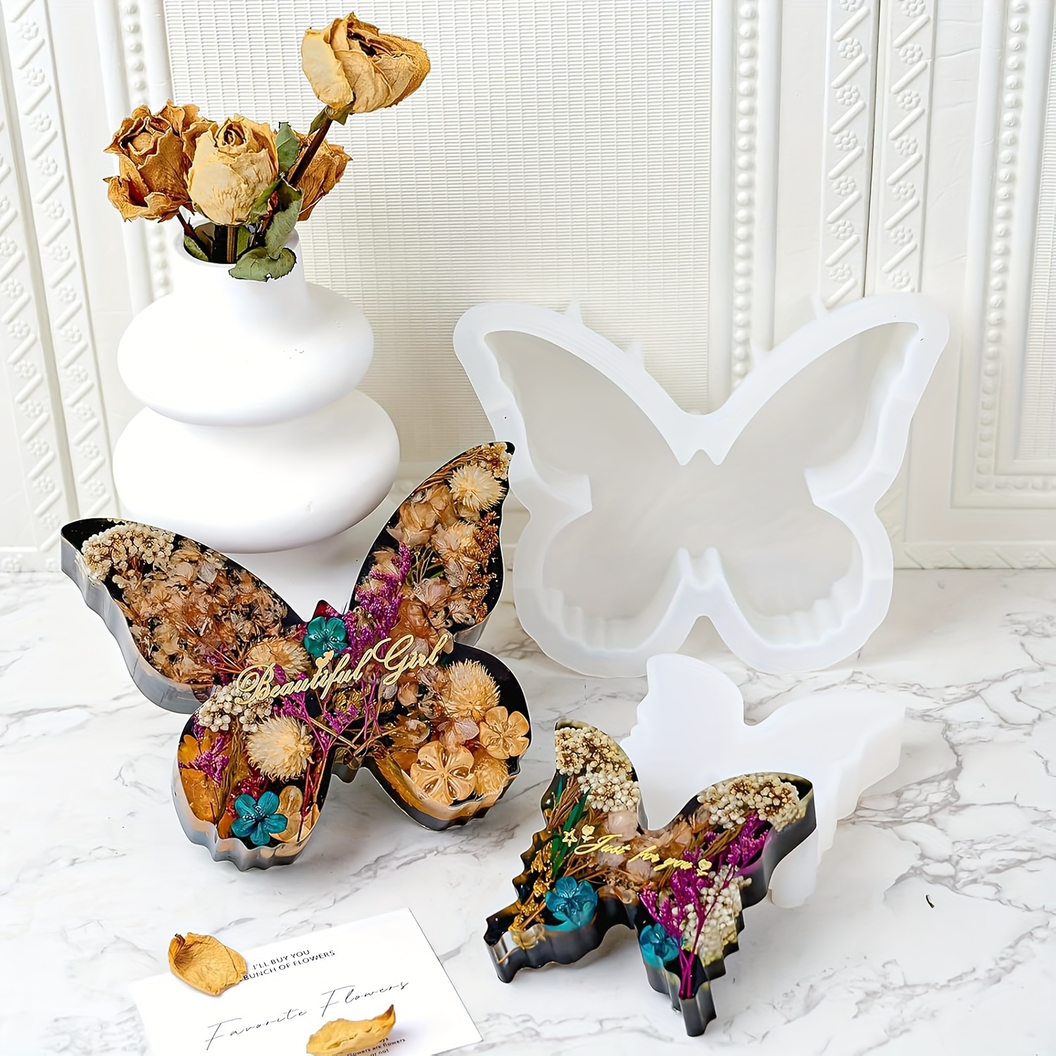 Two sizes of butterfly resin m - огляд і ціна Flower Preservation Resin
