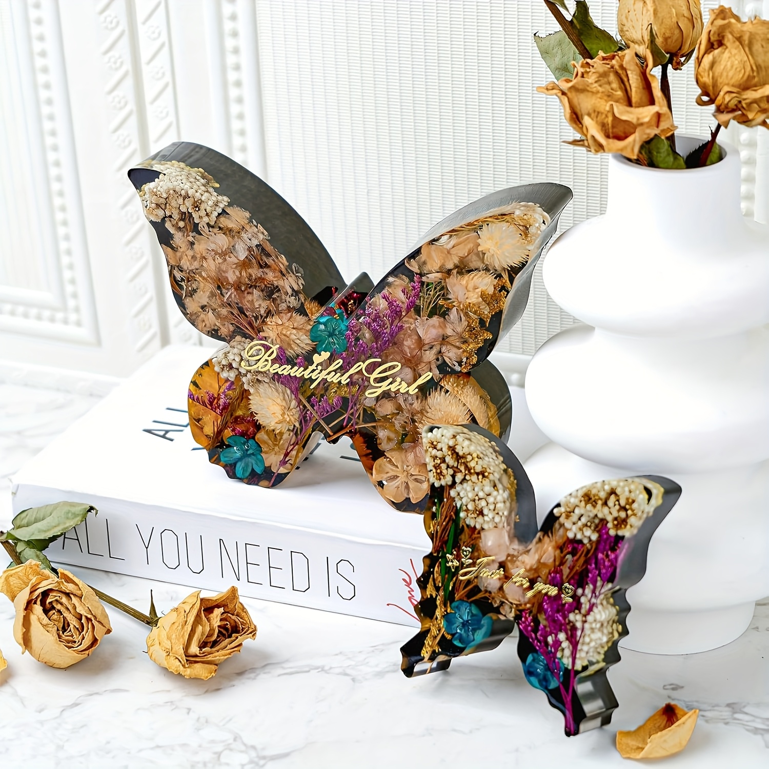 Two sizes of butterfly resin m - огляд і ціна Flower Preservation Resin