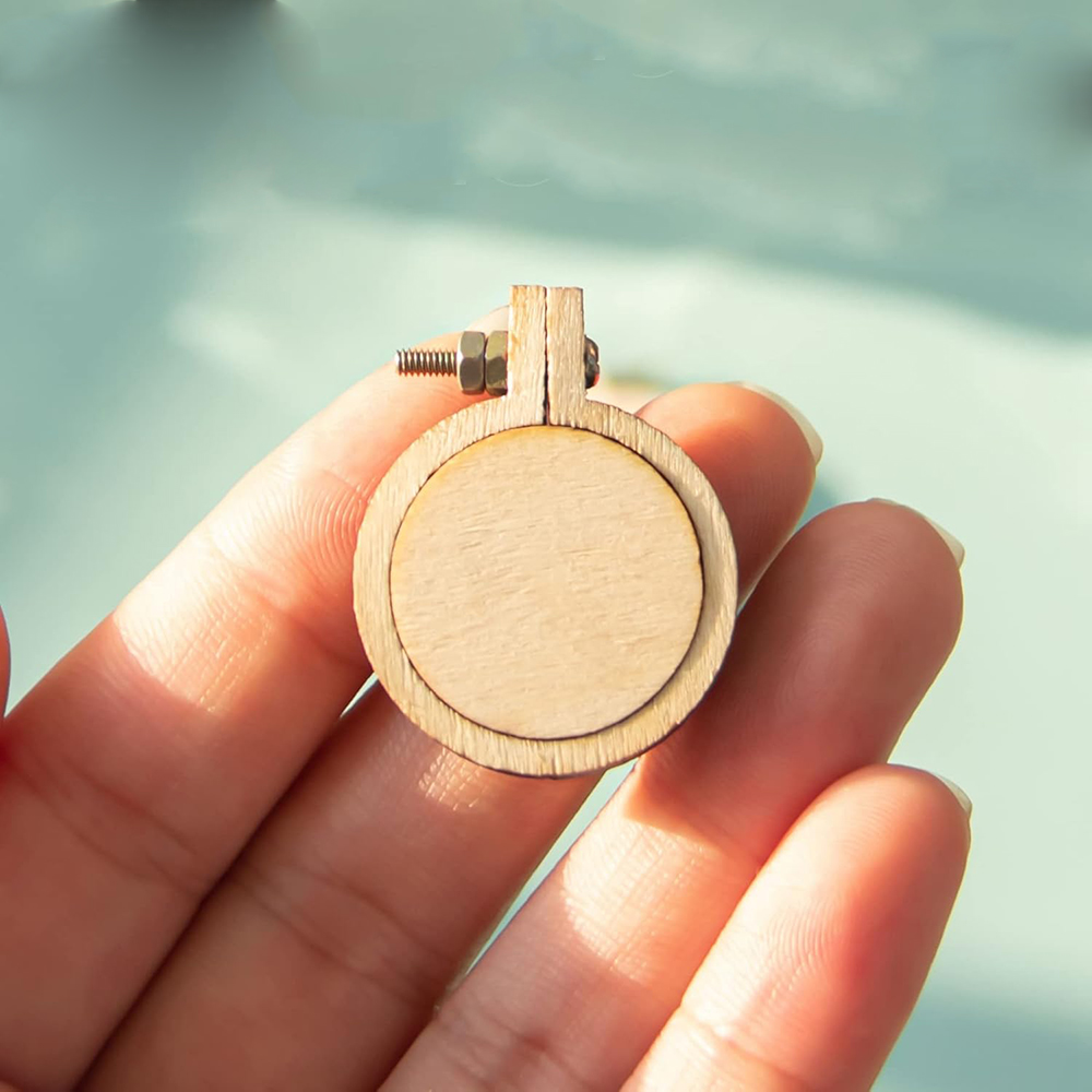10Pcs/Set Wooden Mini Embroide - огляд і ціна Wood Ring Blank