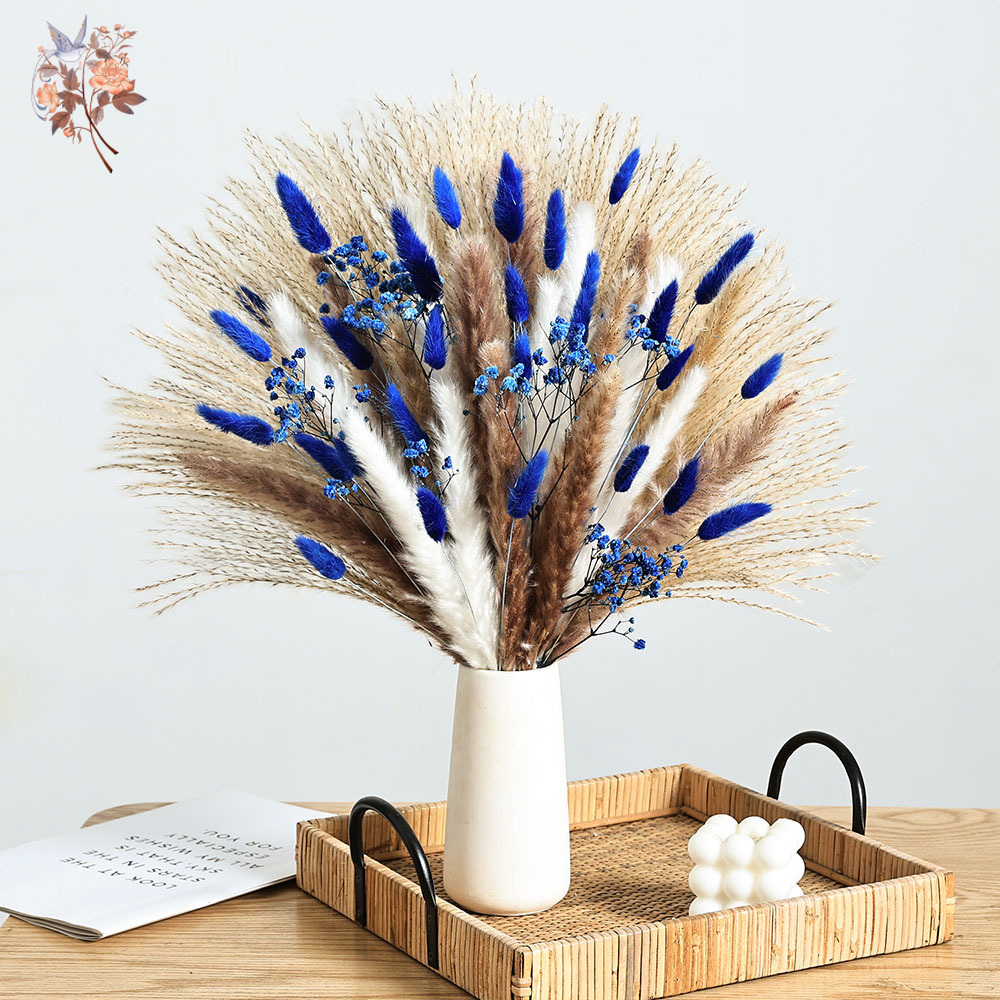 70 Stem Blue Fluffly Rabbit Ta - огляд і ціна Dried Flower Bulk