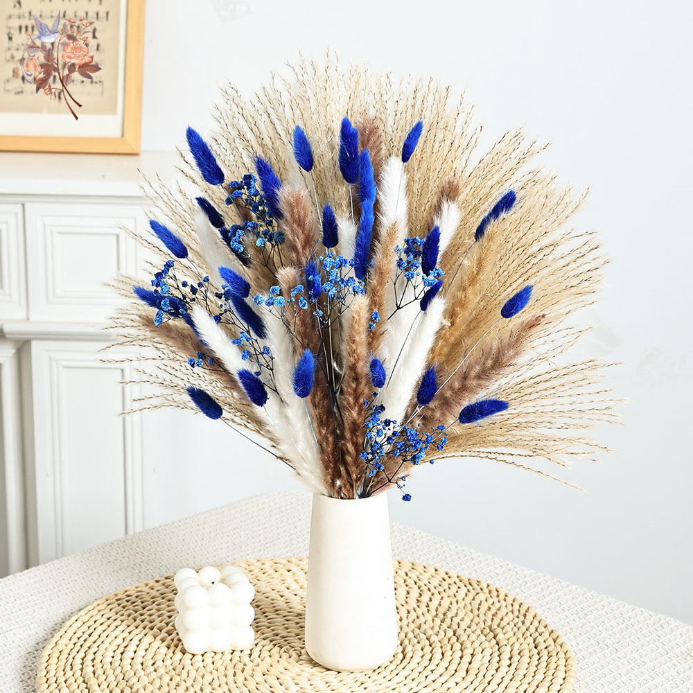 70 Stem Blue Fluffly Rabbit Ta - огляд і ціна Dried Flower Bulk