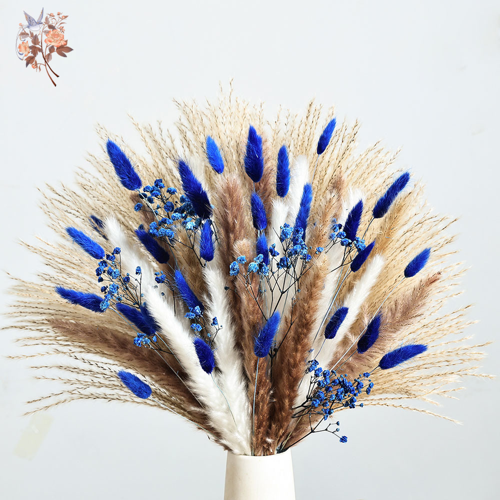 70 Stem Blue Fluffly Rabbit Ta - огляд і ціна Dried Flower Bulk