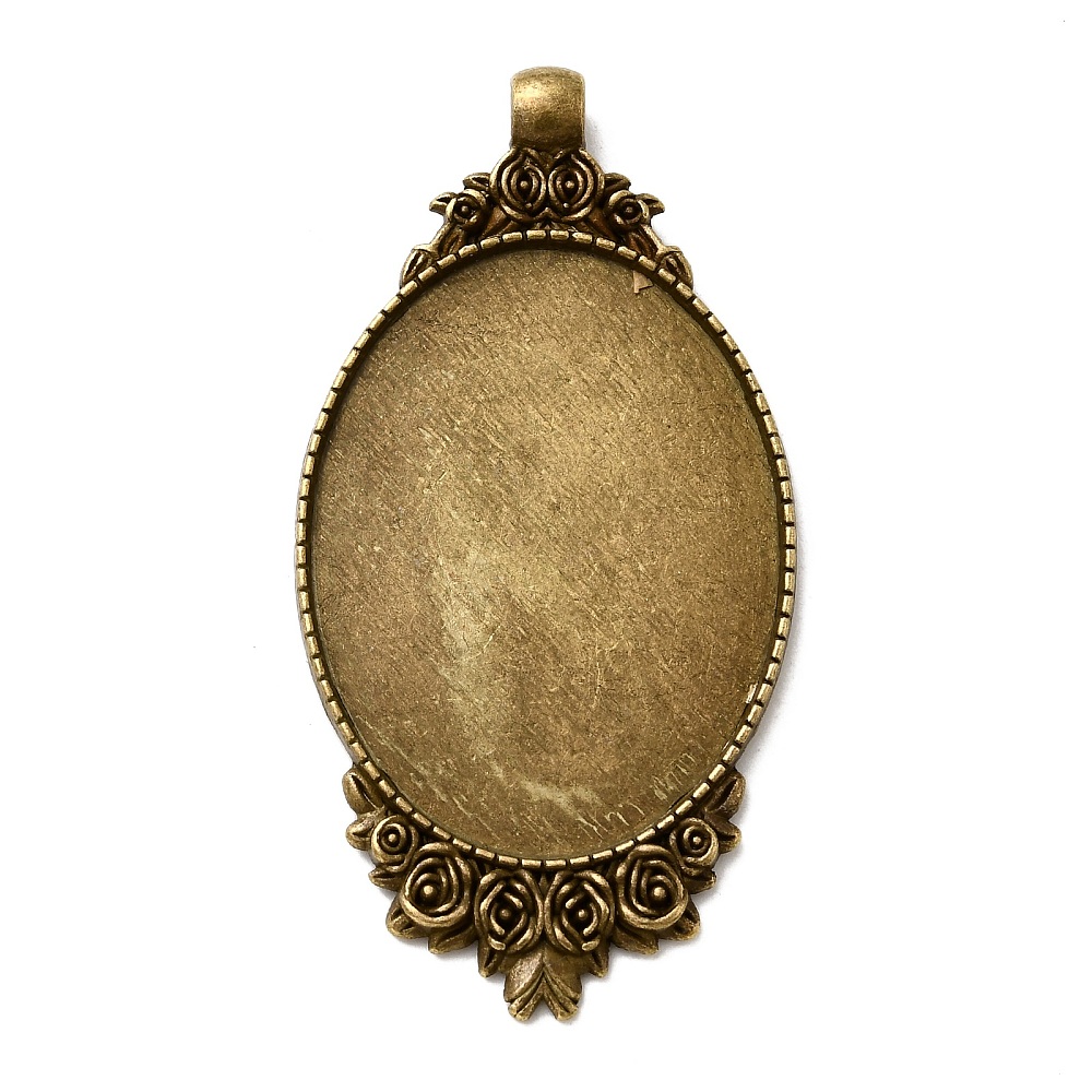 10Pcs Vintage Style Alloy Carv - огляд і ціна Bezels Set Pendant