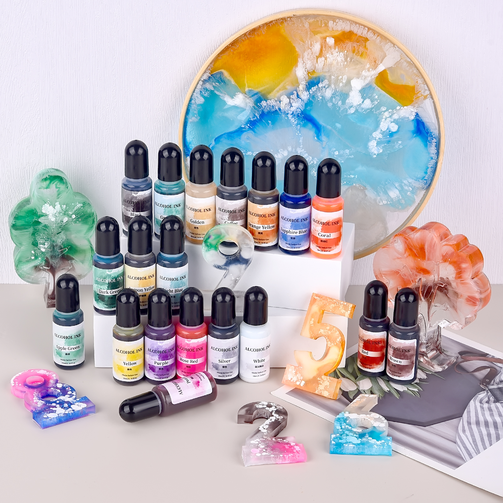 10Ml Essence Resin Alcohol Liq - огляд і ціна Resin Dye Alcohol