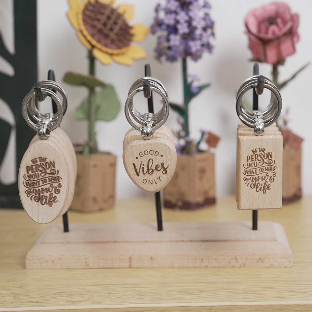 20PCS Unfinished Wood Keychain - огляд і ціна Wood Ring Blank