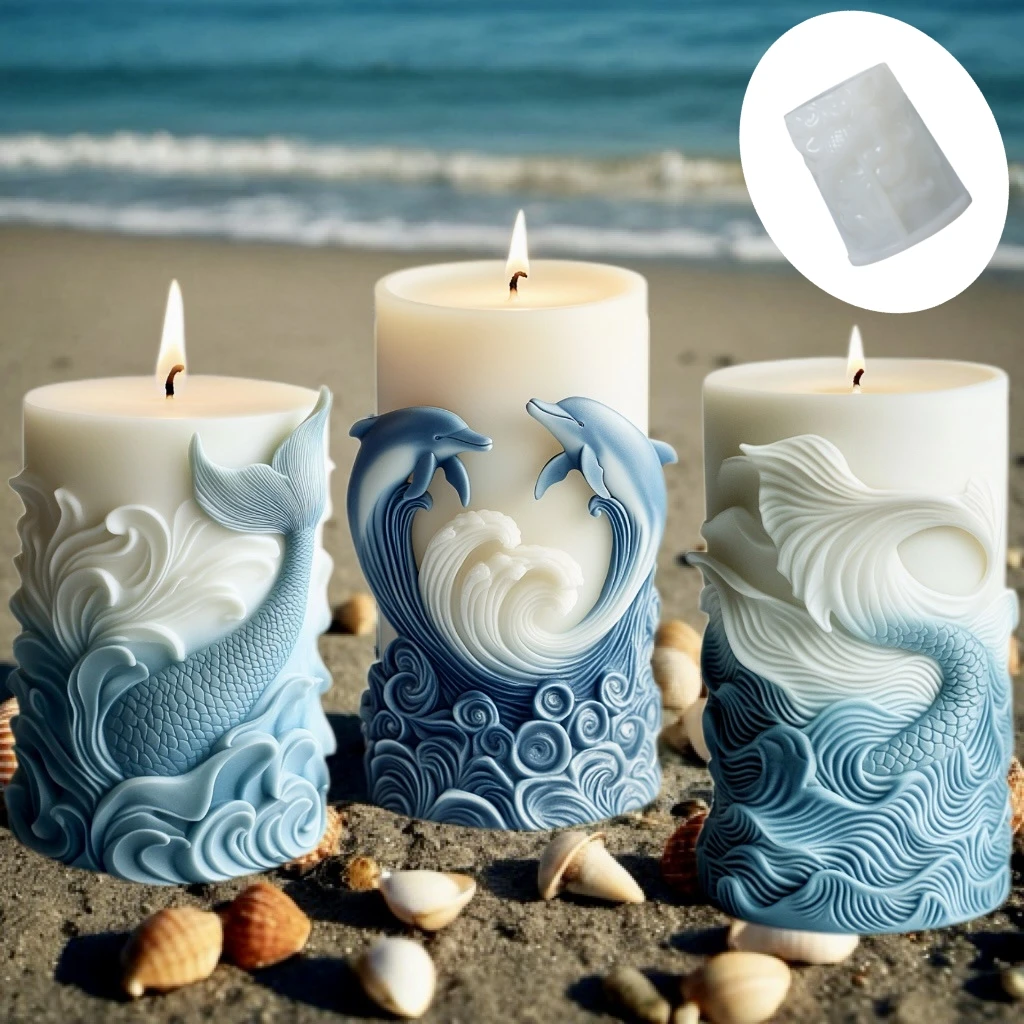 2024 ocean wave foam cylindric - огляд і ціна Resin Ocean Wave Mold