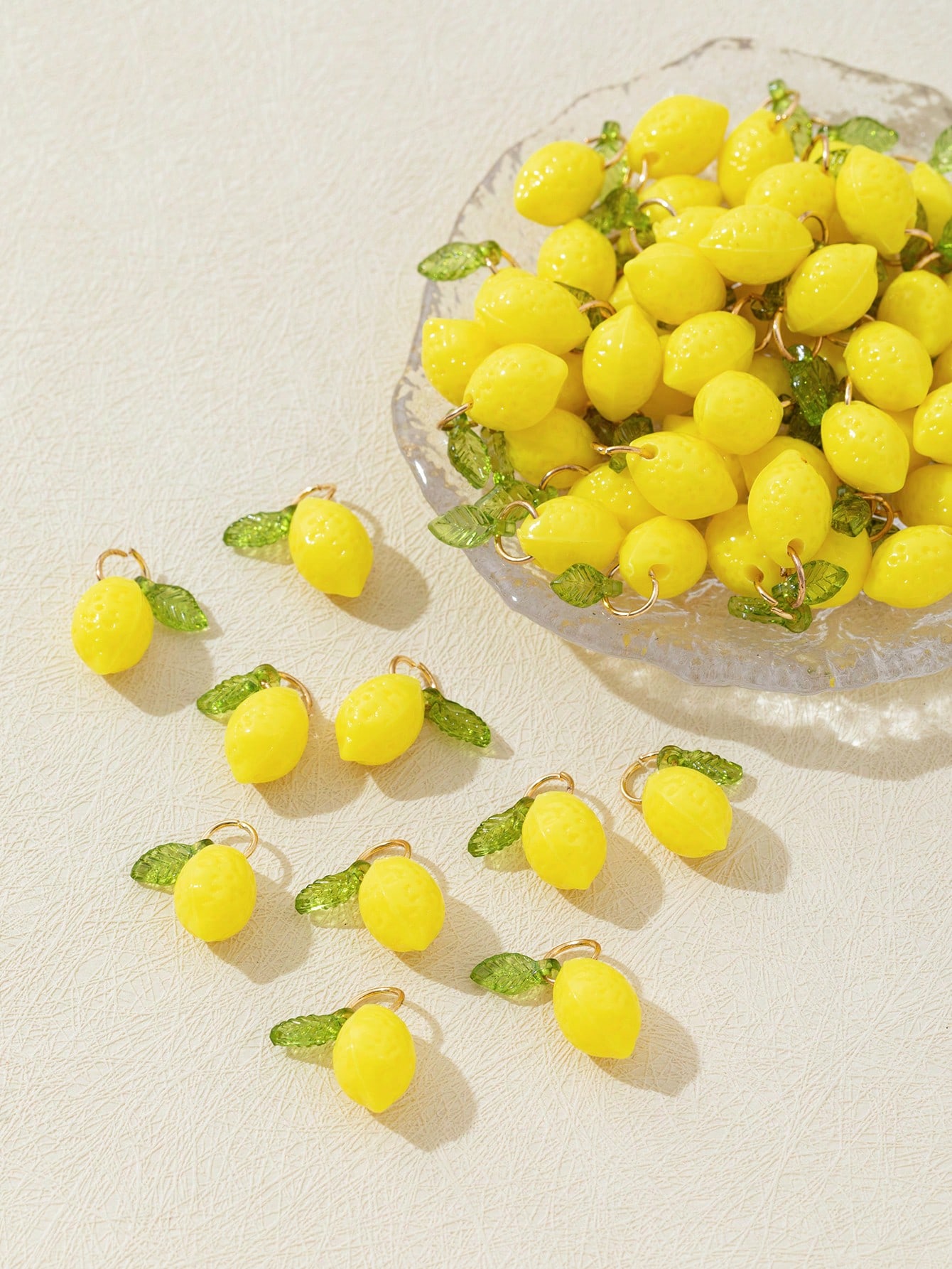 10Pcs 3D Lemon Resin Charms Pe - огляд і ціна Resin Craft Material