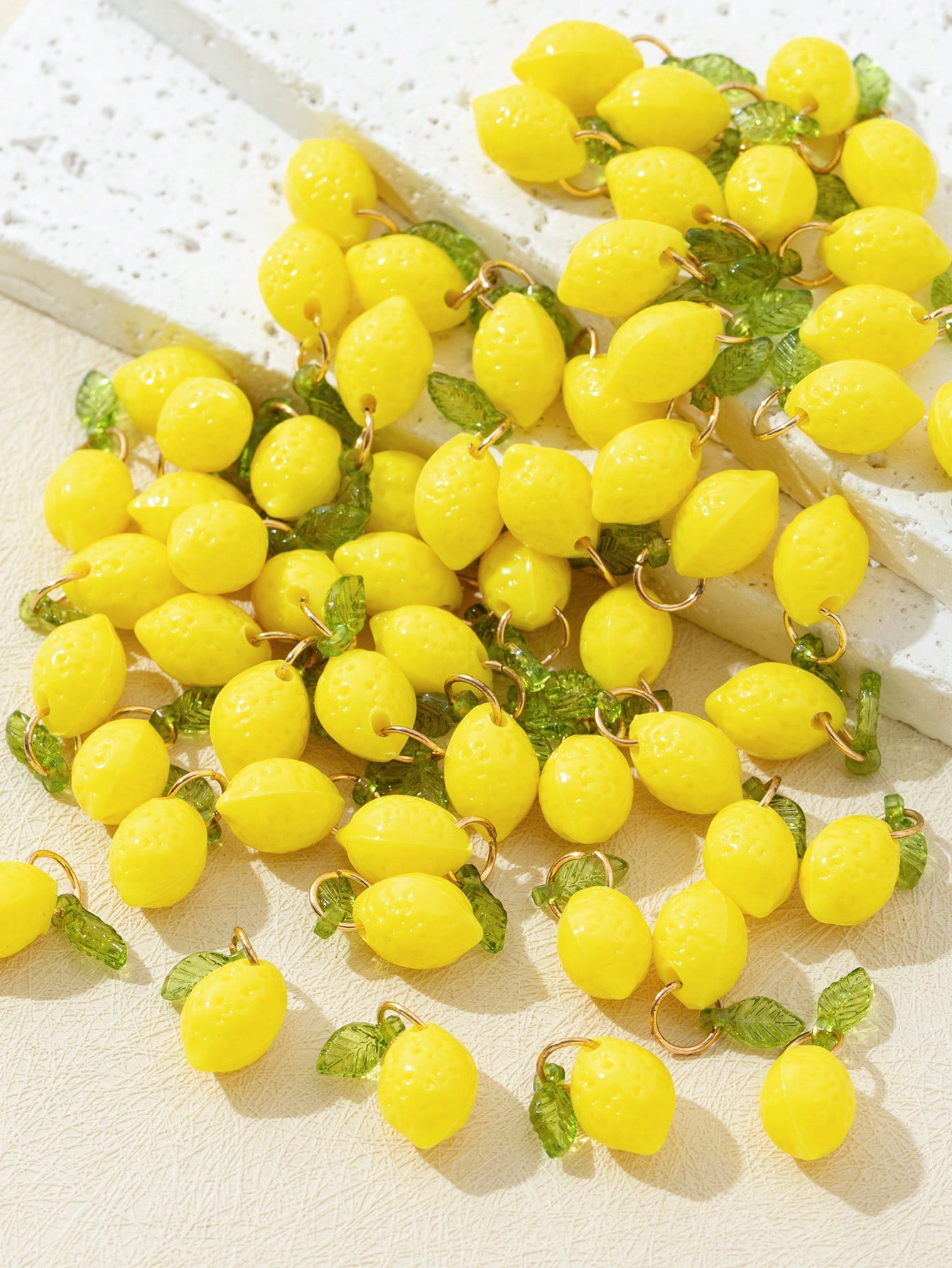 10Pcs 3D Lemon Resin Charms Pe - огляд і ціна Resin Craft Material
