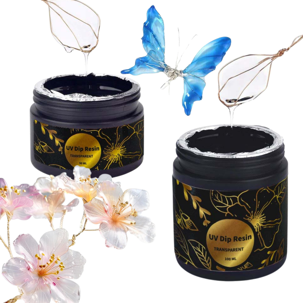 UV DIP Resin Glue Set 50/100ml - огляд і ціна Resin Jewelry Kit